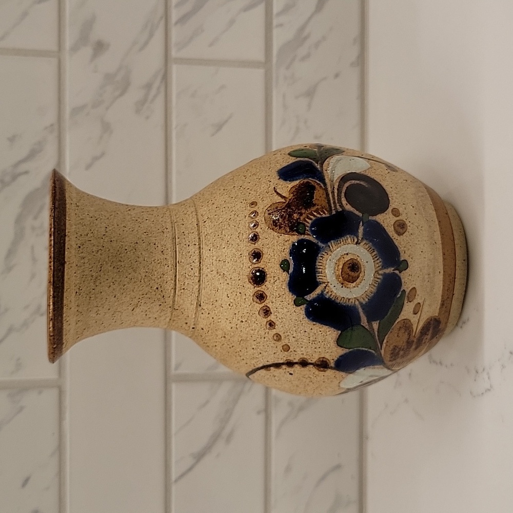 Vintage Tonala Mexican Pottery Vase